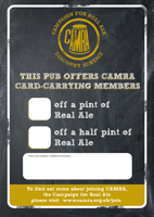 Pub Discount Scheme label