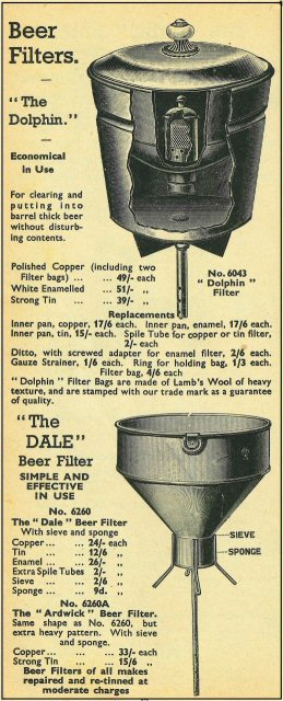 Beer Filters