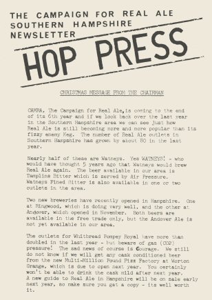 Hop Press Issue 1 front cover
