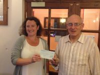 Southampton Opportunity Group receives a cheque from donations at Southampton Beer Festival