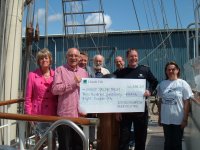 Southampton Beer Festival 2011 charity presentation to the Jubilee Sailing Trust